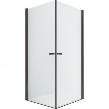 Душевой уголок New Trendy New Soleo Black 2D D-0230A/D-0230A 80x80 черный/прозрачное
