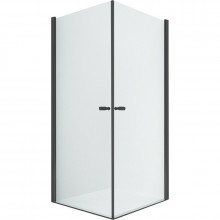 Душевой уголок New Trendy New Soleo Black 2D D-0230A/D-0231A 80x90 черный/прозрачное