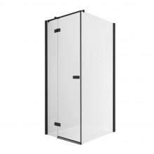 Душевой уголок New Trendy Reflexa Black L EXK-1334/EXK-0295 80х80 черный/прозрачное