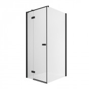 Душевой уголок New Trendy Reflexa Black L EXK-1336/EXK-0297 90х100 черный/прозрачное