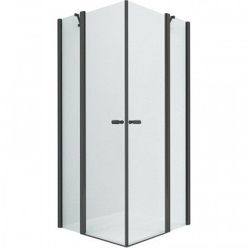 Душевой уголок New Trendy New Soleo Black 2D K-0761 90x110 черный/прозрачное