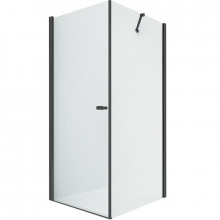 Душевой уголок New Trendy New Soleo Black D-0230A/D-0149B 80x120 черный/прозрачное
