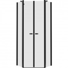 Душевой уголок New Trendy New Soleo Black K-0616 80x80 черный/прозрачное