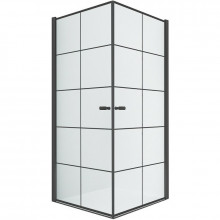Душевой уголок New Trendy New Soleo Black D-0285A/D-0285A 90х90 черный/прозрачное