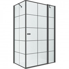 Душевой уголок New Trendy New Soleo Black K-0581 R 90x90 черный/прозрачное