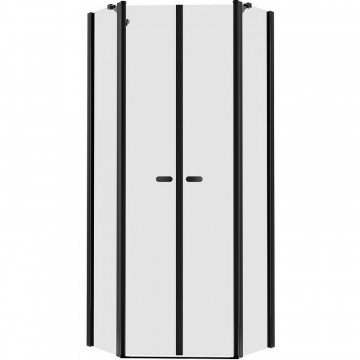 Душевой уголок New Trendy New Soleo Black K-0617 90x90 черный/прозрачное