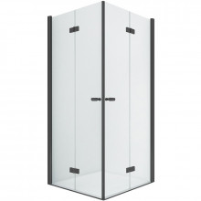 Душевой уголок New Trendy New Soleo Black 2D D-0235A/D-0238A 90x80 черный/прозрачное
