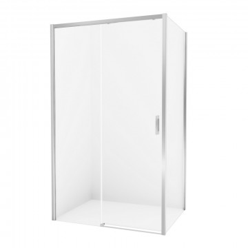 Душевой уголок New Trendy Prime  L D-0302A/D-0125B 120х100 хром/прозрачное