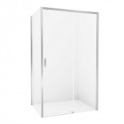Душевой уголок New Trendy Prime  R D-0303A/D-0123B 120х80 хром/прозрачное