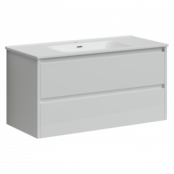 Тумба под раковину Sancos Libra LB100W 99 белый глянец