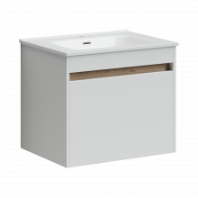 Тумба под раковину Sancos Smart SM60W 59 подвесная белая