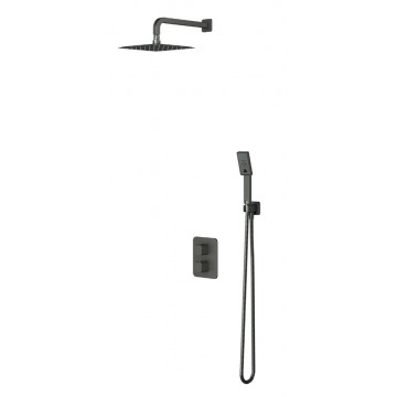 Душевая система Omnires Parma SYSPM11GR с термостатом графит