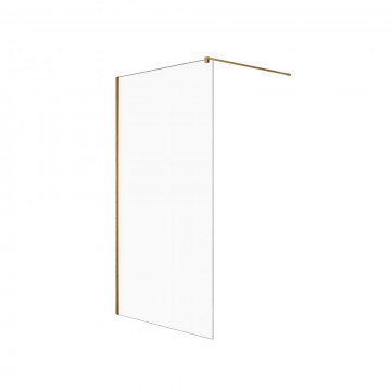 Душевое ограждение New Trendy Velio Gold Satin D-0192B 120x200 золото/прозрачное