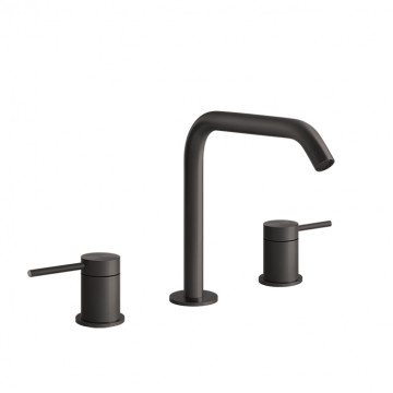 Смеситель для раковины Gessi 316 54012#707 brushed black metal pvd