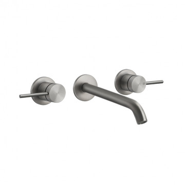 Смеситель для раковины Gessi 316 54094#239 steel brushed