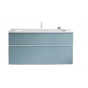 Тумба с раковиной Burgbad Fiumo SFXN122F3957FOT55G0223C0001*1 подвесная eisblau softmatt