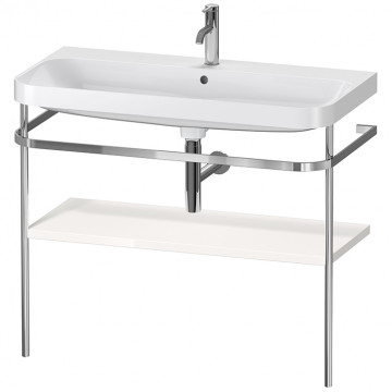 Консоль с умывальником Duravit Happy D.2 Plus HP4838O2222 белый глянцевый/хром