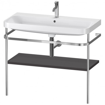 Консоль с умывальником Duravit Happy D.2 Plus HP4838O8080 Графит