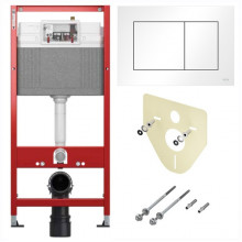 Инсталляция для подвесного унитаза Tece Base 9400413 с клавишей смыва