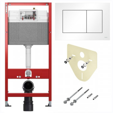 Инсталляция для подвесного унитаза Tece Base 9400413 с клавишей смыва