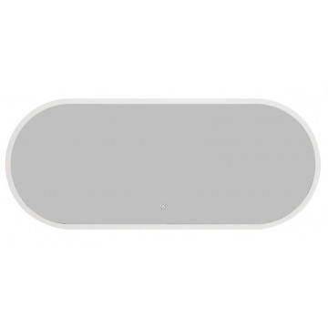 Зеркало Art&Max Bari AM-Bar-500-1200-DS-F-White 50х120 с подсветкой белый матовый