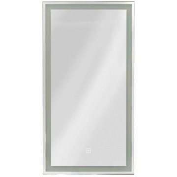 Зеркальный шкаф Art&Max Techno AM-Tec-350-650-1D-L-DS-F-Nero 35 с подсветкой левый черный