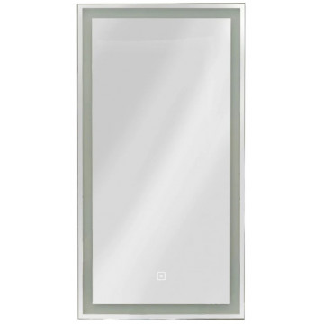 Зеркальный шкаф Art&Max Techno AM-Tec-350-650-1D-R-DS-F-Nero 35 с подсветкой правый черный