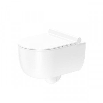 Унитаз Damixa Scandinavian Pure DX36C1701SC подвесной, безободковый, с сиденьем микролифт, цвет белый