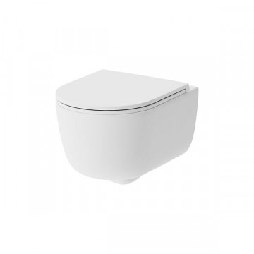 Унитаз Damixa Sirius DX86C1800SC подвесной, безободковый, с функцией биде, с сиденьем микролифт, цвет белый