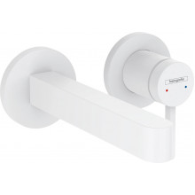Настенный смеситель для раковины Hansgrohe Finoris 76051700 на 2 отверстия (внешняя часть) матовый белый