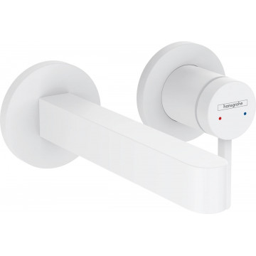 Настенный смеситель для раковины Hansgrohe Finoris 76051700 на 2 отверстия (внешняя часть) матовый белый