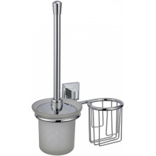 Держатель для туалетного ершика и освежителя воздуха Savol S-009594 хром