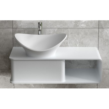 Раковина накладная NSBath NST-58430G белый