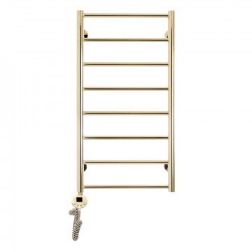 Полотенцесушитель электрический Domoterm Медея П8 400x800 EL золото