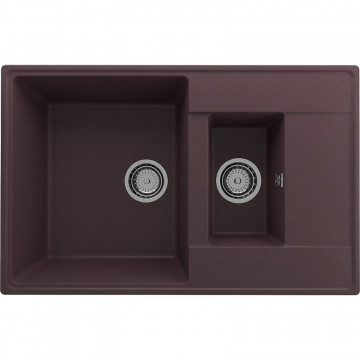 Кухонная мойка Ulgran Quartz Prima 780 1,5K-06 трюфель матовый