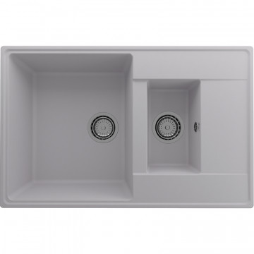Кухонная мойка Ulgran Quartz Prima 780 1,5K-04 платина матовый