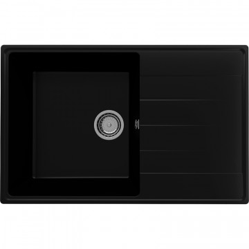 Кухонная мойка Ulgran Quartz Prima 780-07 уголь матовый