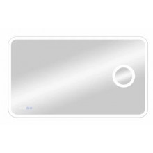 Зеркало Континент Bliss ЗЛП463 120х80 с подсветкой, увеличительным зеркалом и часами