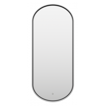 Зеркало Brevita Saturn SAT-Dro1-050-platinum 50x115 с подсветкой платина