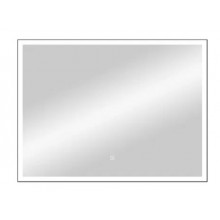 Зеркало Континент Frame black standart ЗЛП183 80х60 с подсветкой