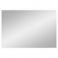 Зеркало Континент Frame white standart ЗЛП2 100х70 с подсветкой
