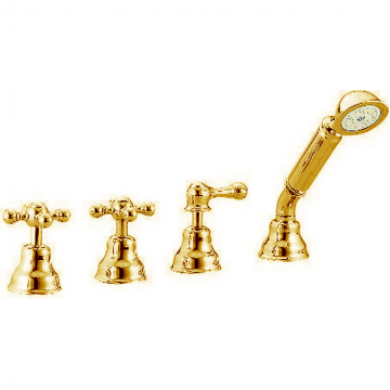 Смеситель на борт ванны Cisal Arcana Ceramic AC00029024 золото