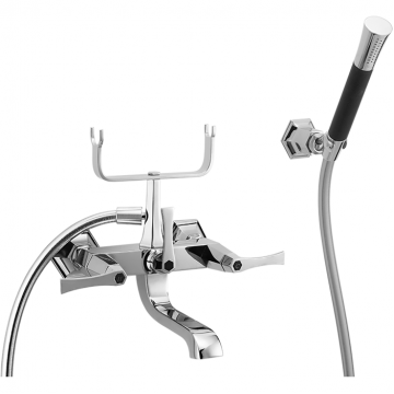 Смеситель для ванны Cisal Cherie CF0001206T хром/черный