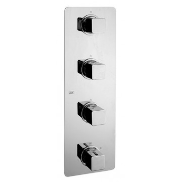 Смеситель с термостатом Cisal Cubic CU01V30021 хром
