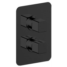 Смеситель с термостатом Cisal Cubic CU0BT03040 черный матовый