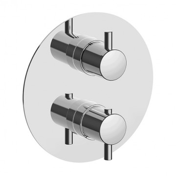 Смеситель с термостатом Cisal Less Minimal LM0BT03021 хром