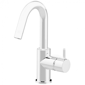 Смеситель для раковины Cisal Less New LN0004754Q белый матовый