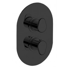Смеситель с термостатом Cisal LineaViva LV01810040 черный матовый