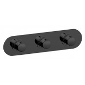 Смеситель с термостатом Cisal Slim SM01R20040 черный матовый