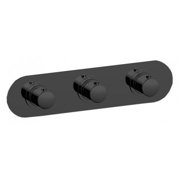 Смеситель с термостатом Cisal Slim SM01R20040 черный матовый